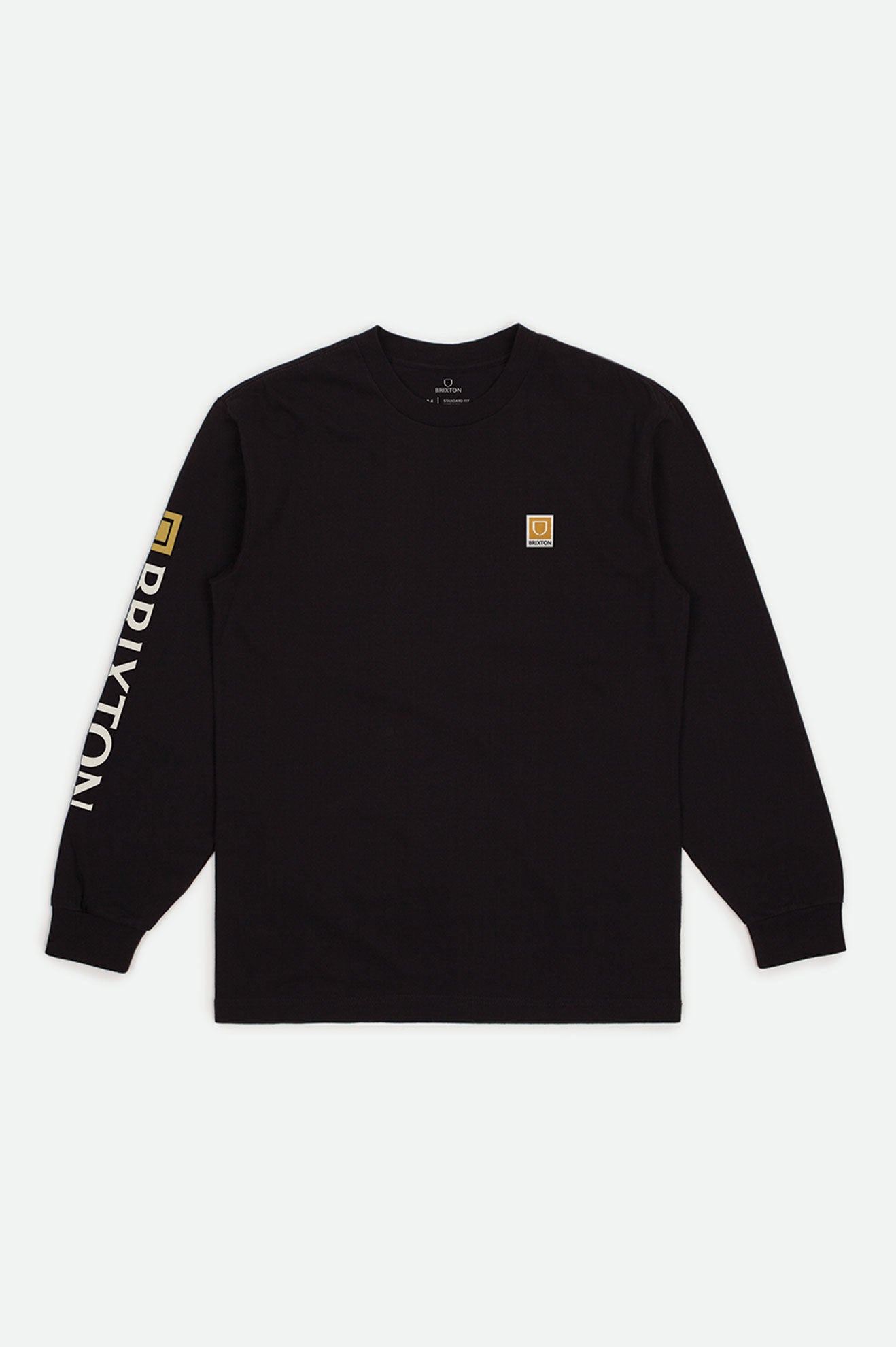 Brixton Beta II L/S Standard Toppe Herre Sort | 8249BTZVL