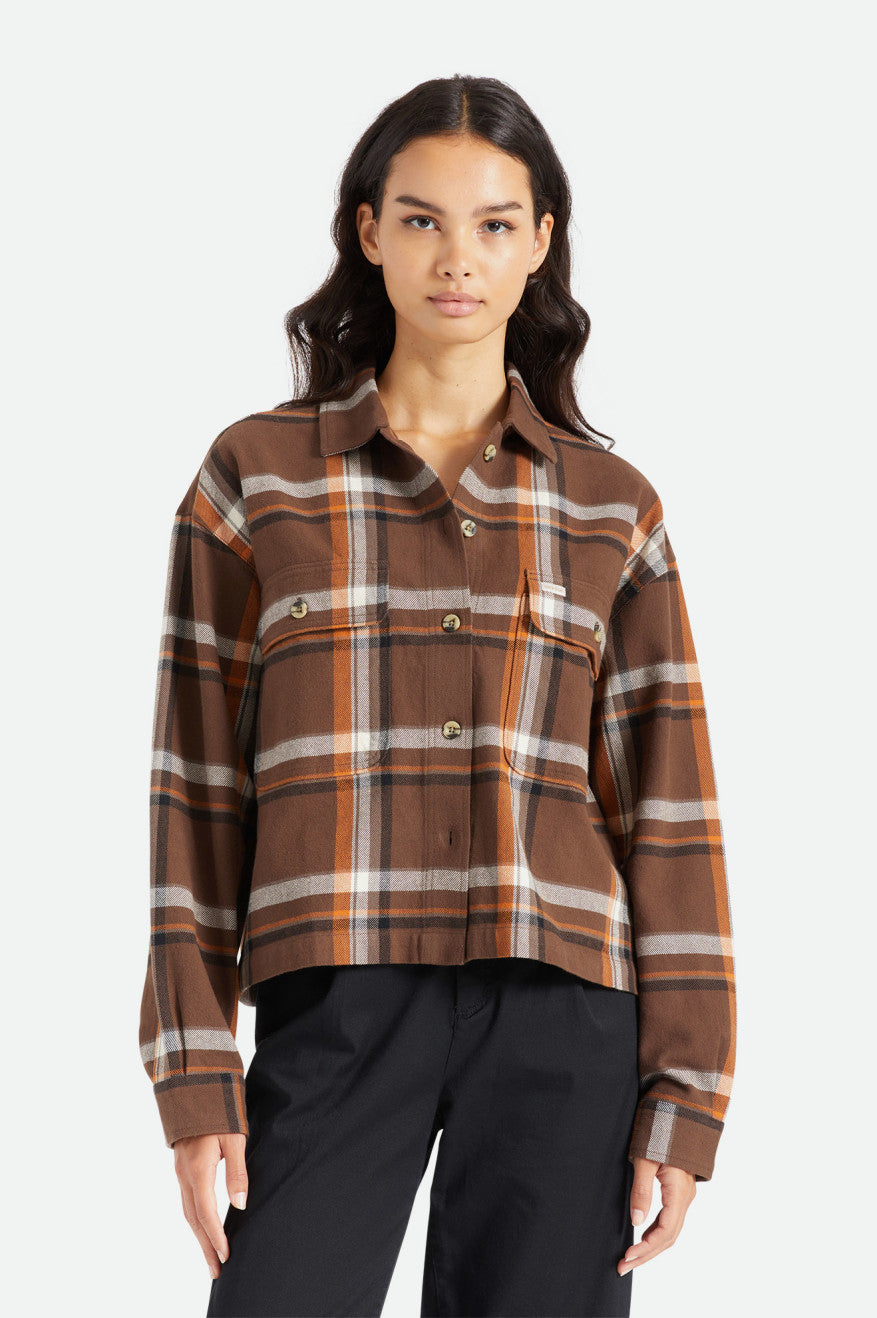 Brixton Bowery L/S Toppe Dame Brune | 1860GJNOM