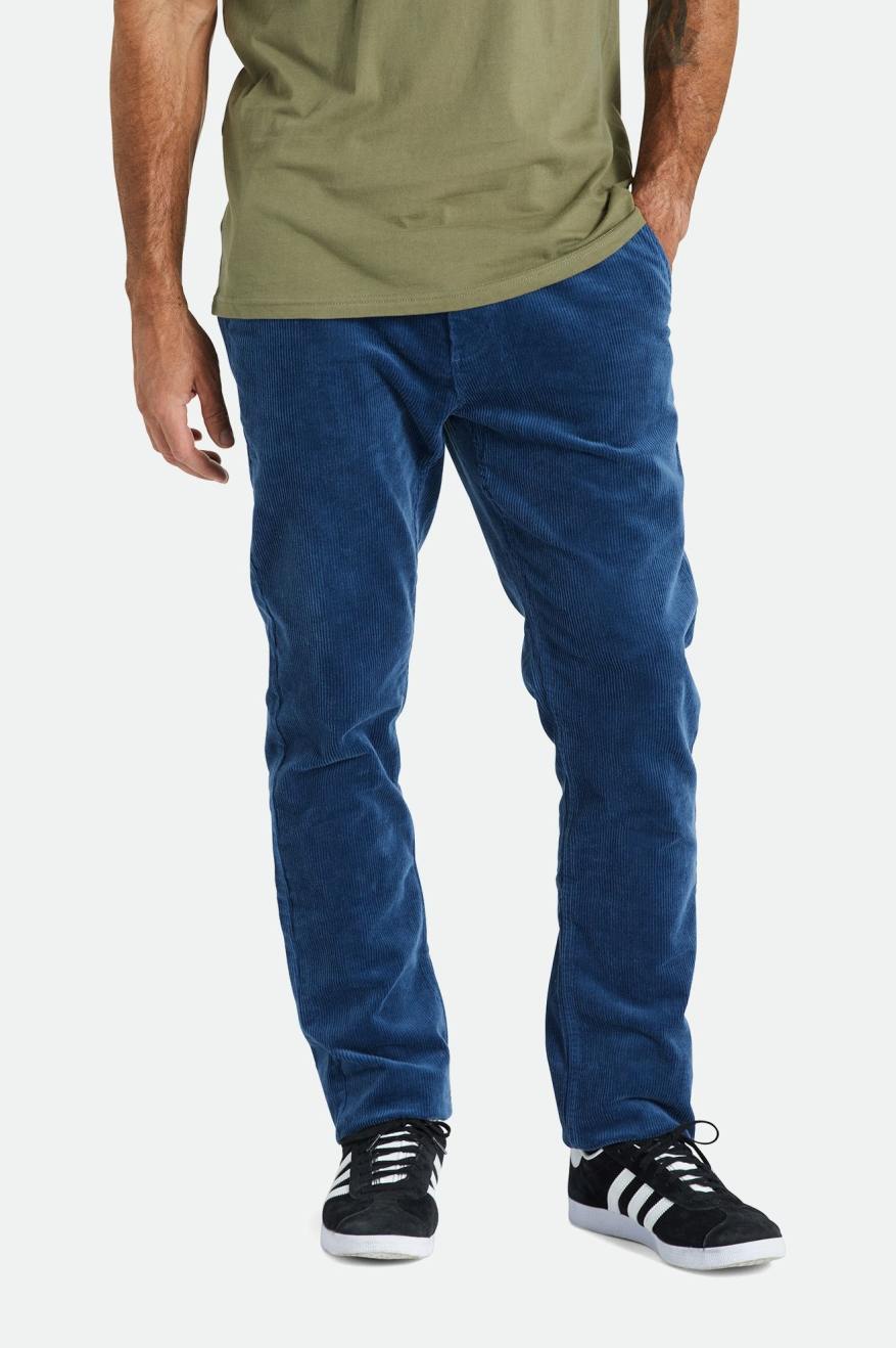 Brixton Choice Chino Regular Bukser Herre Blå | 7530CKRLB