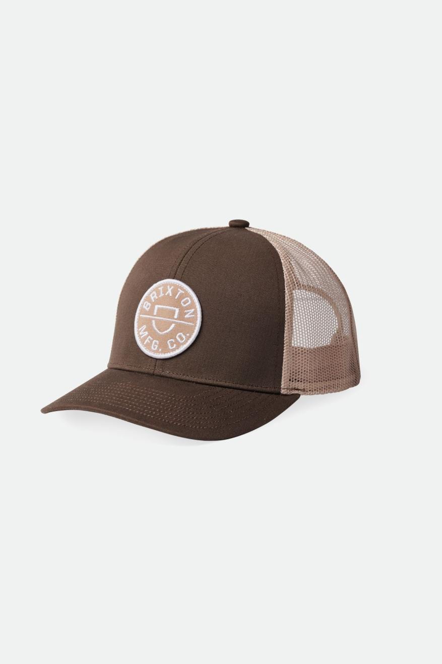 Brixton Crest NetPlus MP Mesh Cap Kasketter Herre Brune | 5701CFVWJ