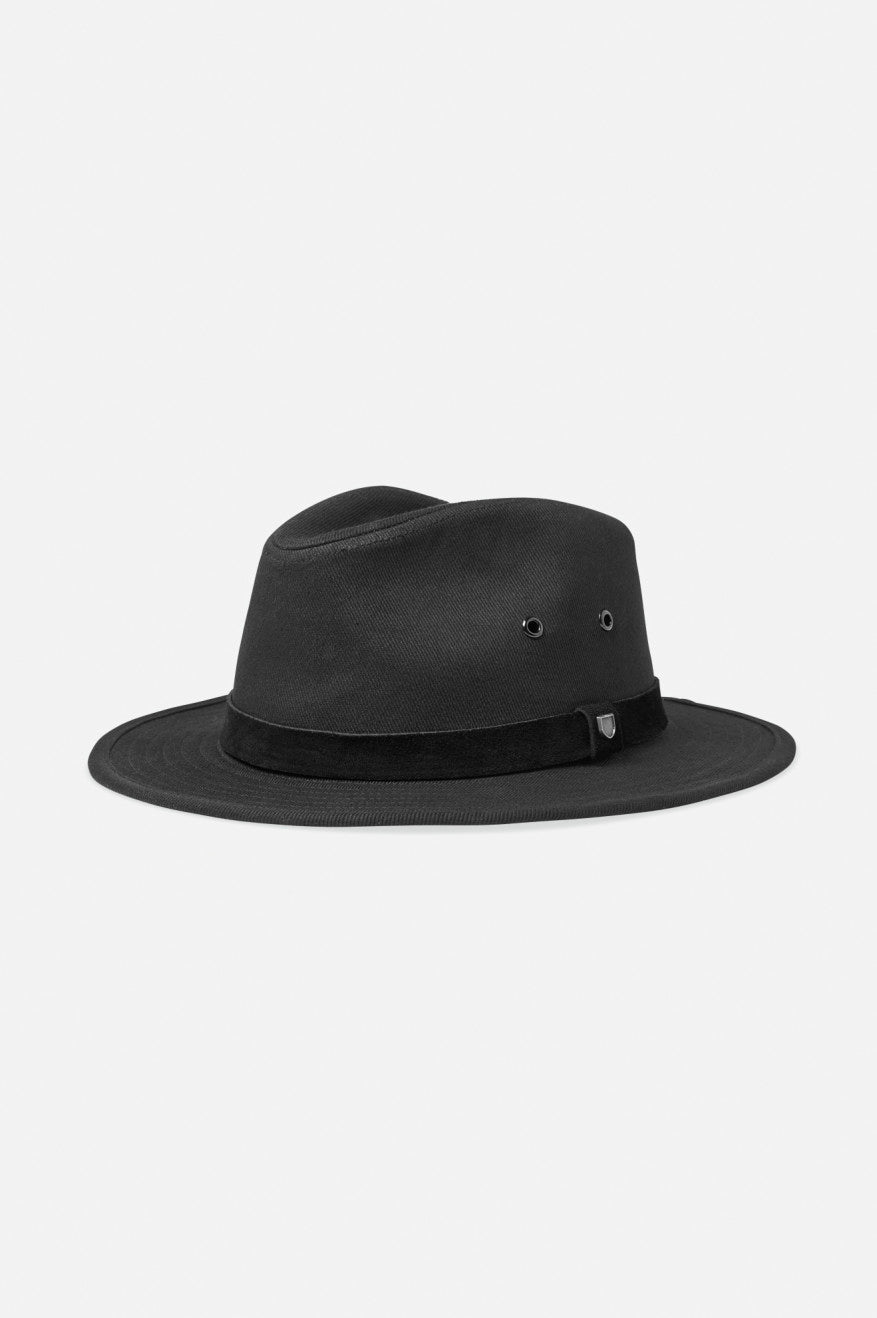 Brixton Messer Utility Adventure Fedora Fedoras Dame Sort | 2175XPJEN