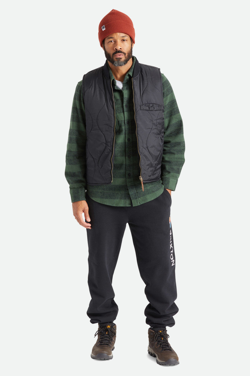 Brixton Abraham Reversible Vest Jakke Herre Sort | 2104SWBCV