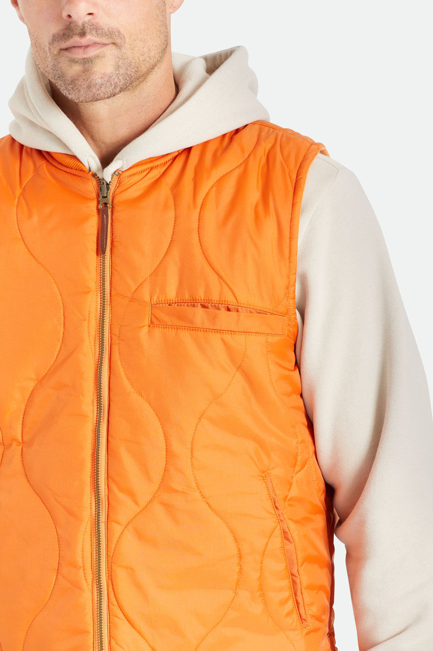 Brixton Abraham Reversible Vest Jakke Herre Orange | 5897QBIEL