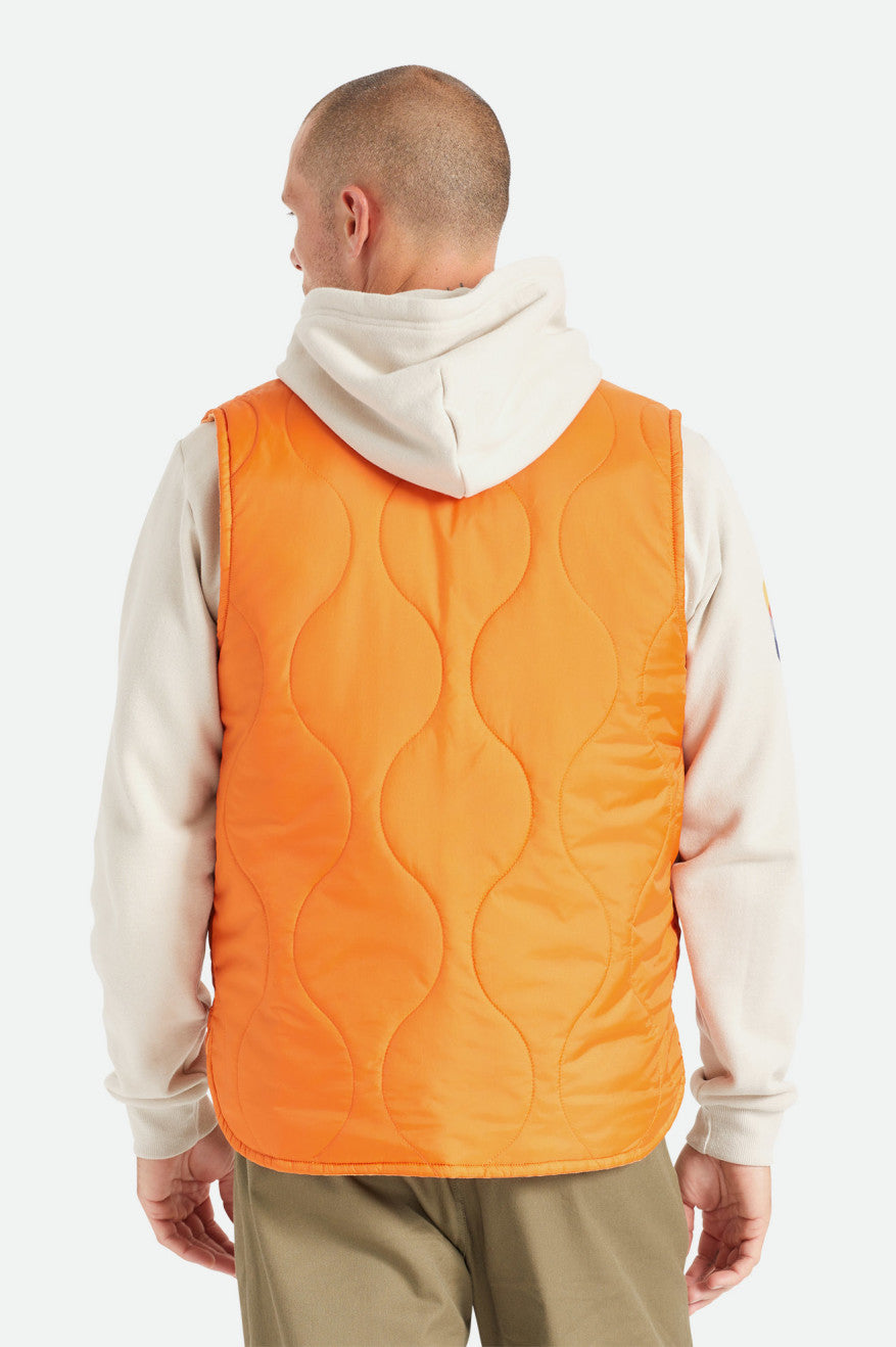 Brixton Abraham Reversible Vest Jakke Herre Orange | 5897QBIEL