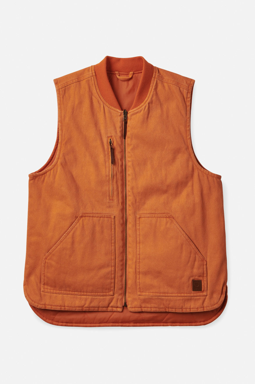 Brixton Abraham Reversible Vest Jakke Herre Orange | 5897QBIEL