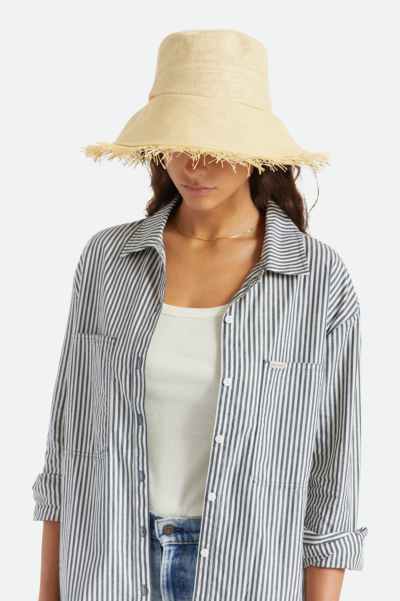 Brixton Alice Straw Hat Dame Brune | 4917WNLBS