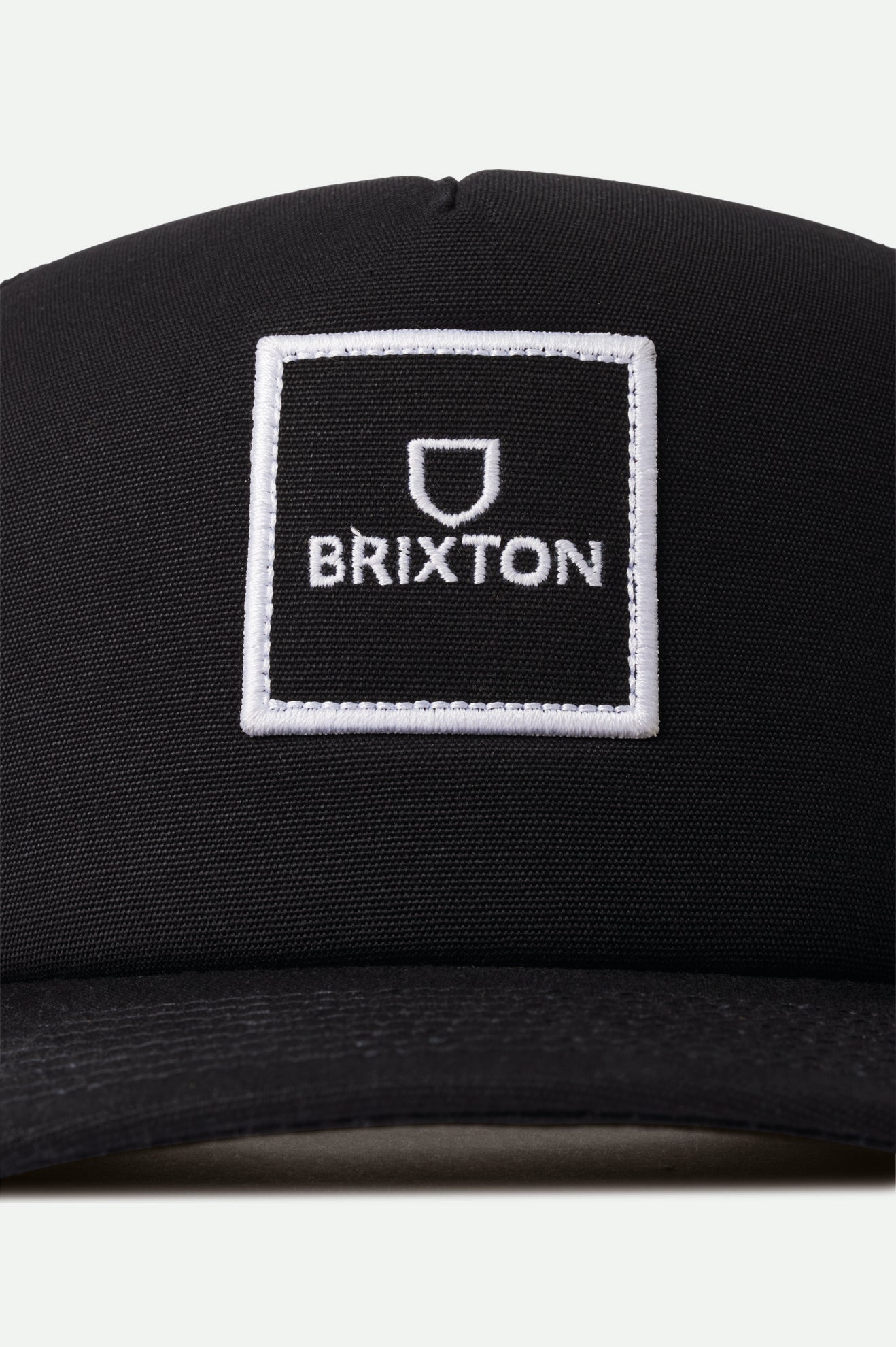 Brixton Alpha Block NetPlus MP Trucker Hat Kasketter Herre Sort | 6451AUCLN