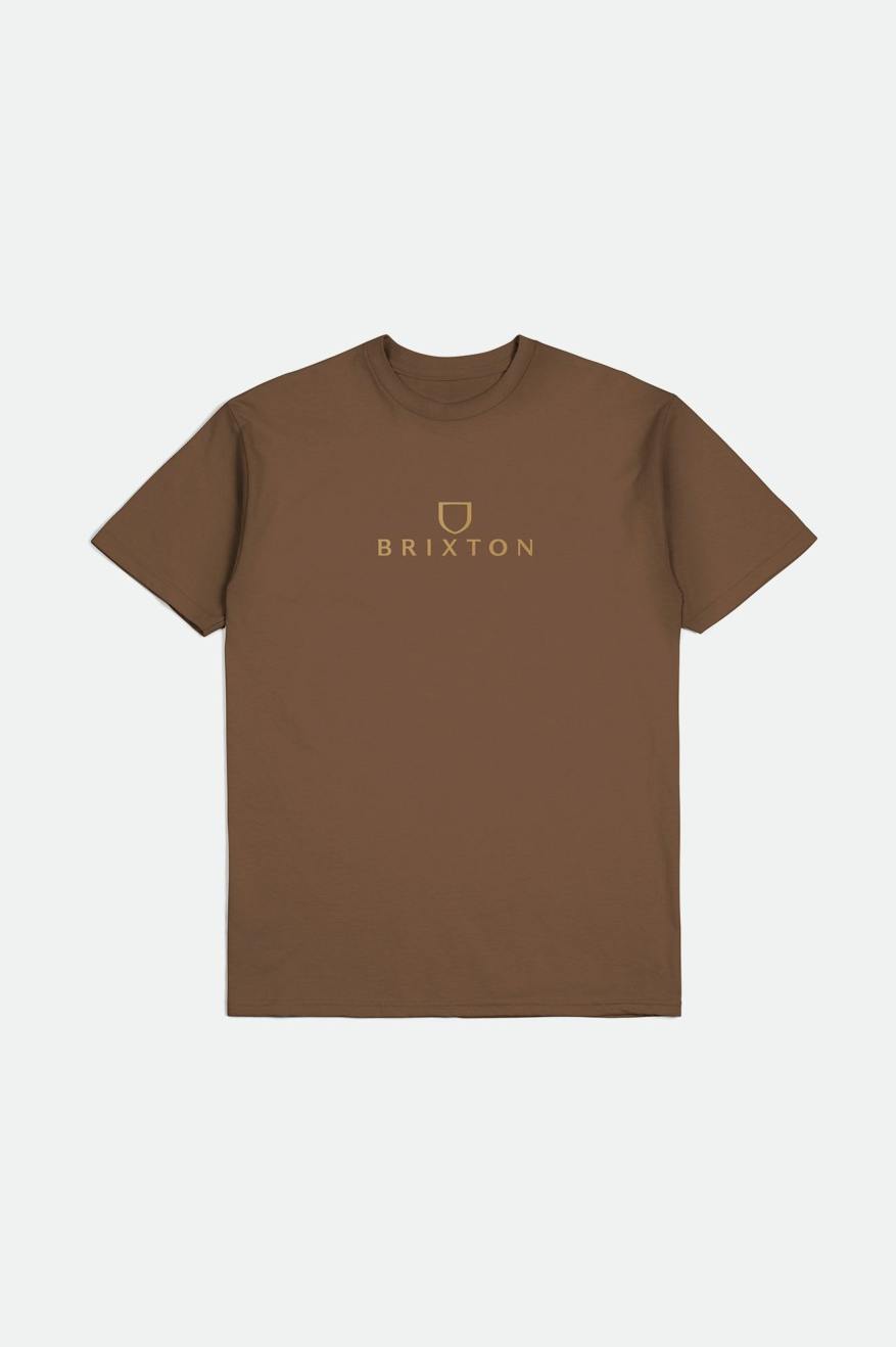 Brixton Alpha Thread S/S Standard Toppe Herre Brune | 1605BPCYW