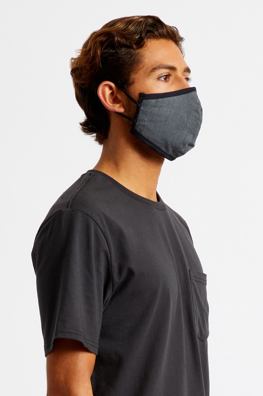 Brixton Antimicrobial 4-Way Stretch Maske Unisex Sort | 1268XJFNA