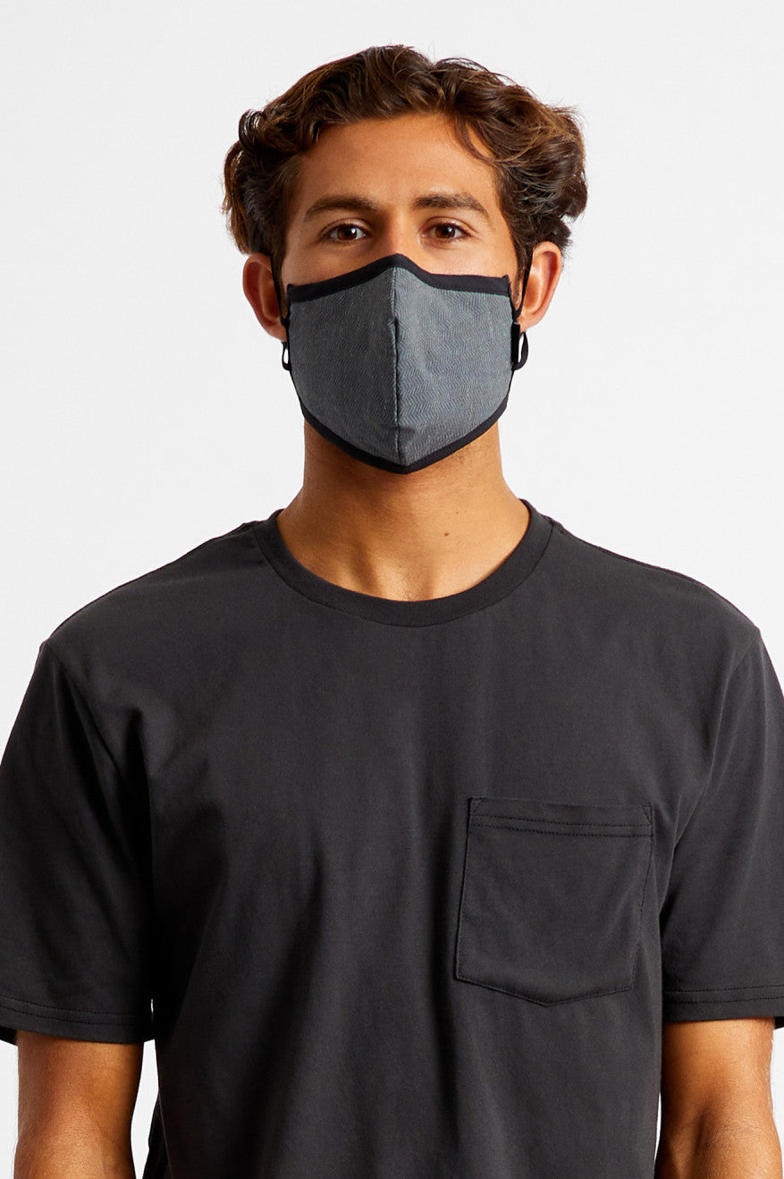 Brixton Antimicrobial 4-Way Stretch Maske Unisex Sort | 1268XJFNA