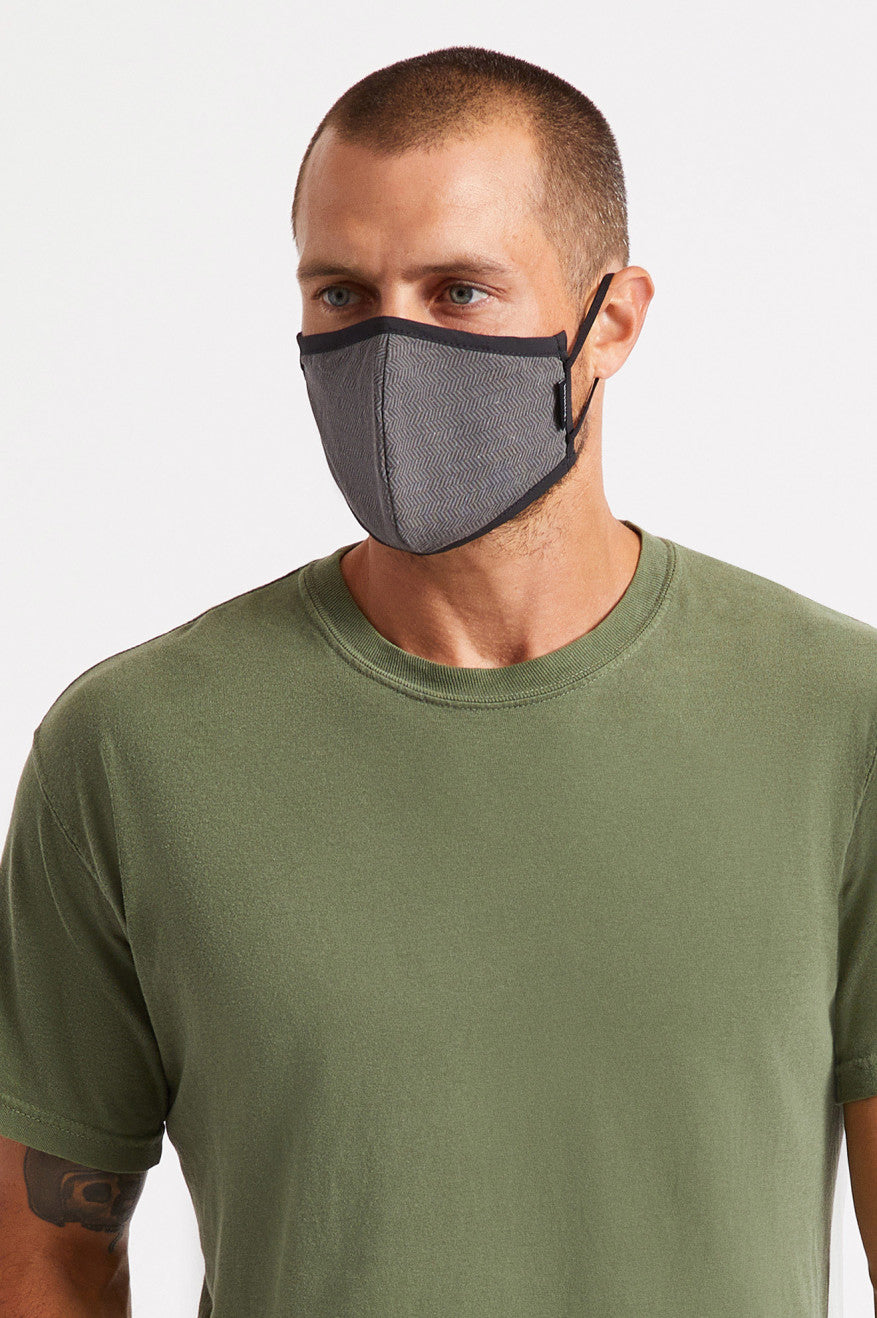 Brixton Antimicrobial 4-Way Stretch Maske Unisex Sort | 1268XJFNA