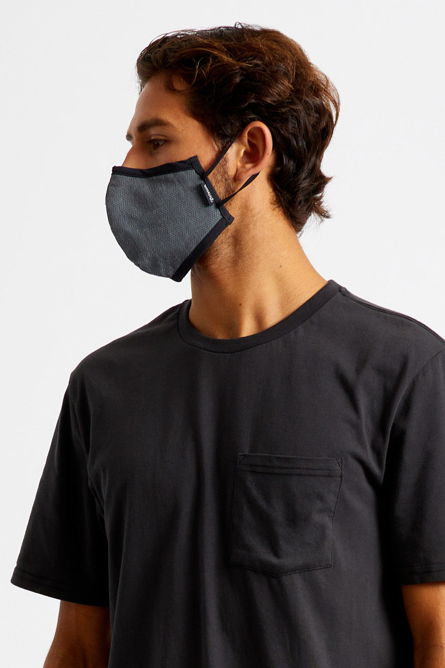 Brixton Antimicrobial 4-Way Stretch Maske Unisex Sort | 1268XJFNA