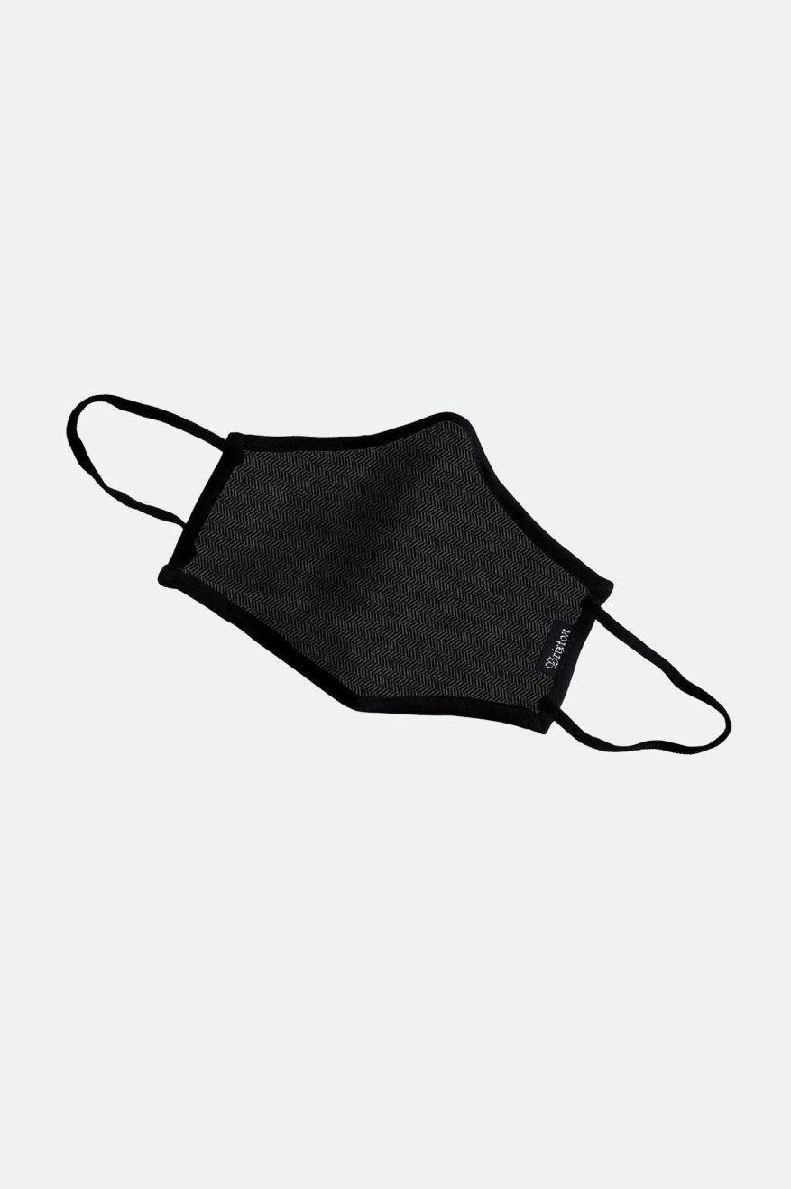 Brixton Antimicrobial 4-Way Stretch Maske Unisex Sort | 1268XJFNA