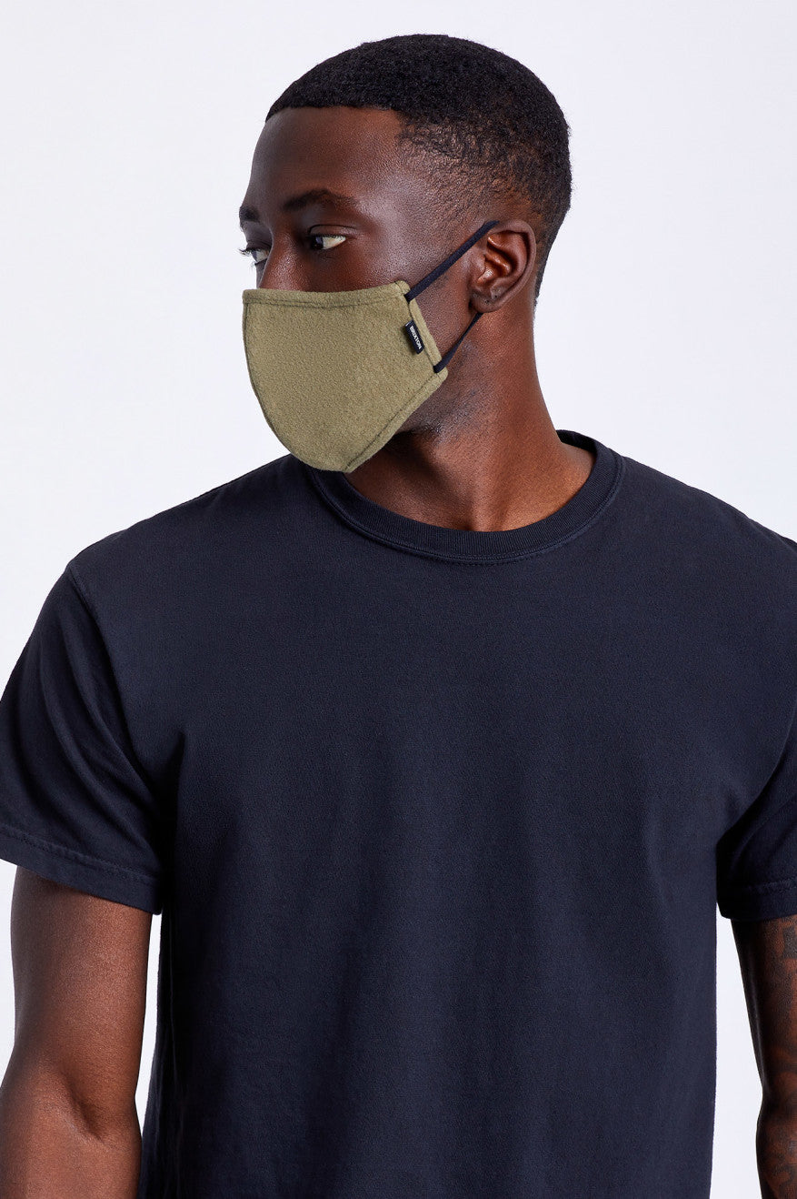 Brixton Arctic Fleece Maske Unisex Olivengrøn | 4653SBQKD