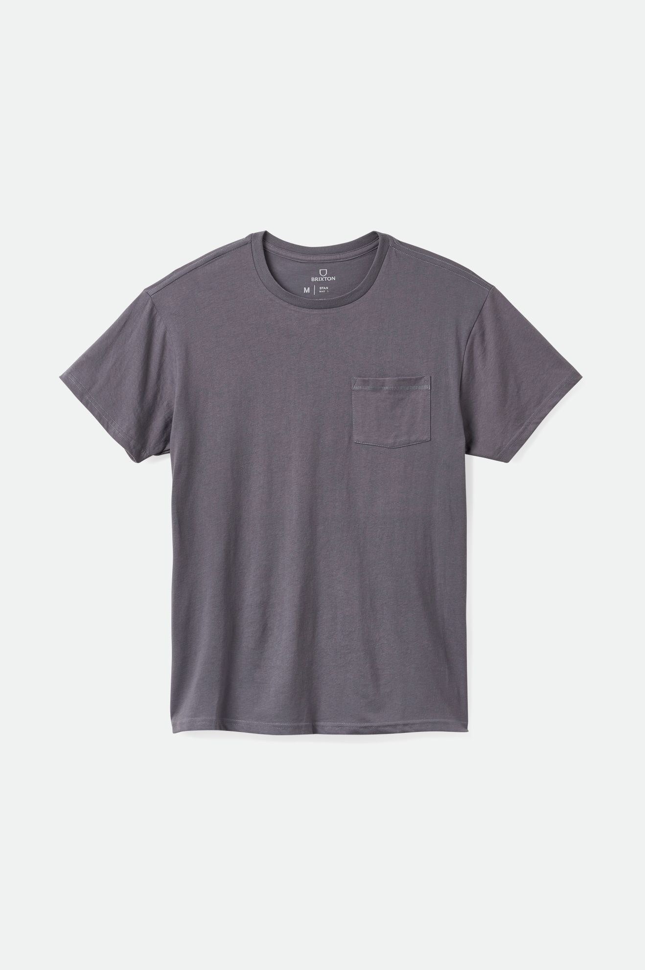 Brixton Basic S/S Pocket Toppe Herre Blå | 4798HJXYI