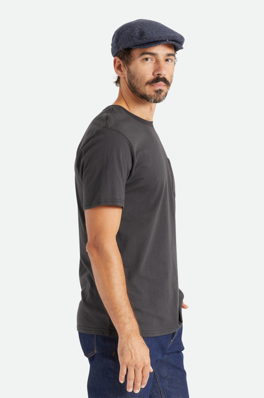 Brixton Basic S/S Pocket Toppe Herre Sort | 9286MGKVS