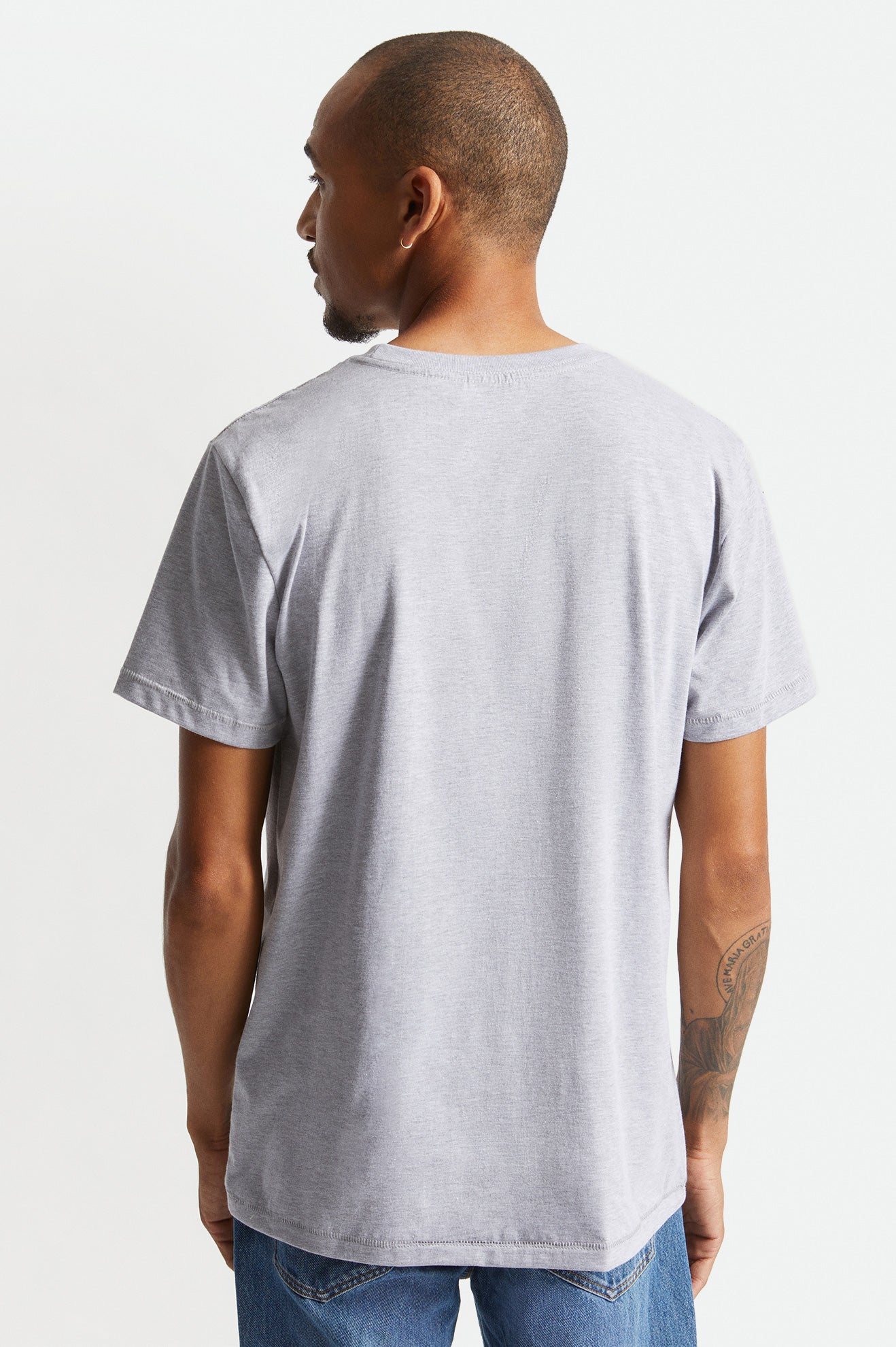 Brixton Basic S/S Tailored Toppe Herre Grå | 5107EFVZL