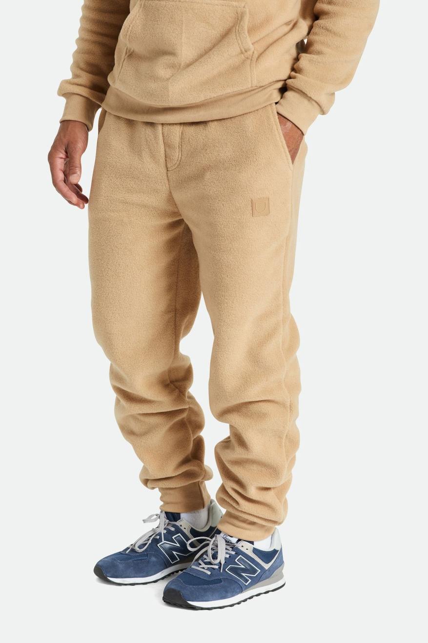 Brixton Blanket Fleece Jogger Bukser Herre Beige | 1794NSZTA