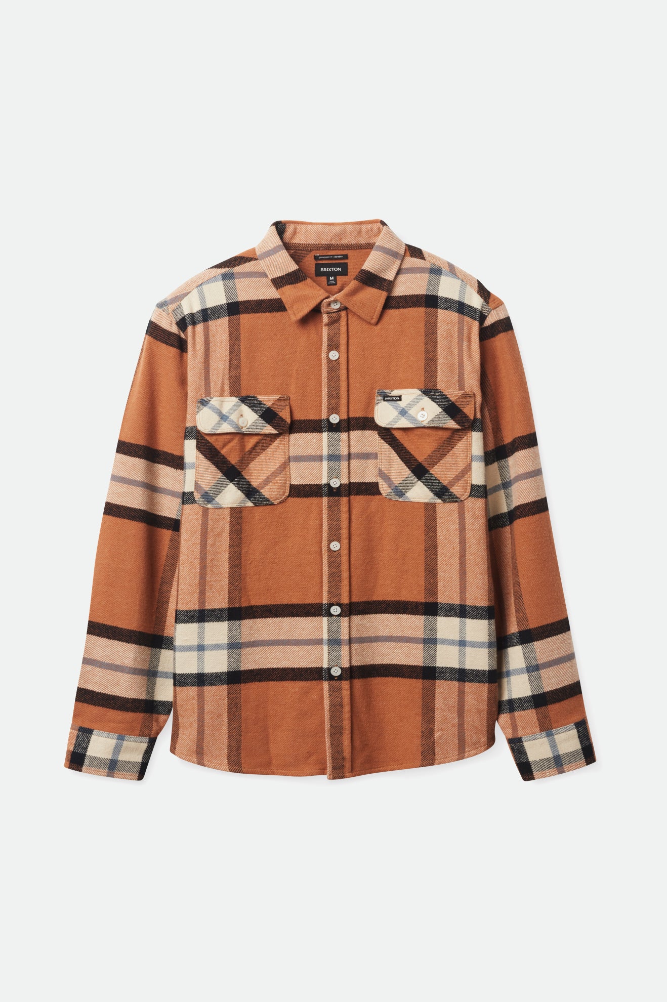 Brixton Bowery L/S Flanell Toppe Herre Beige | 1265ZHEDN