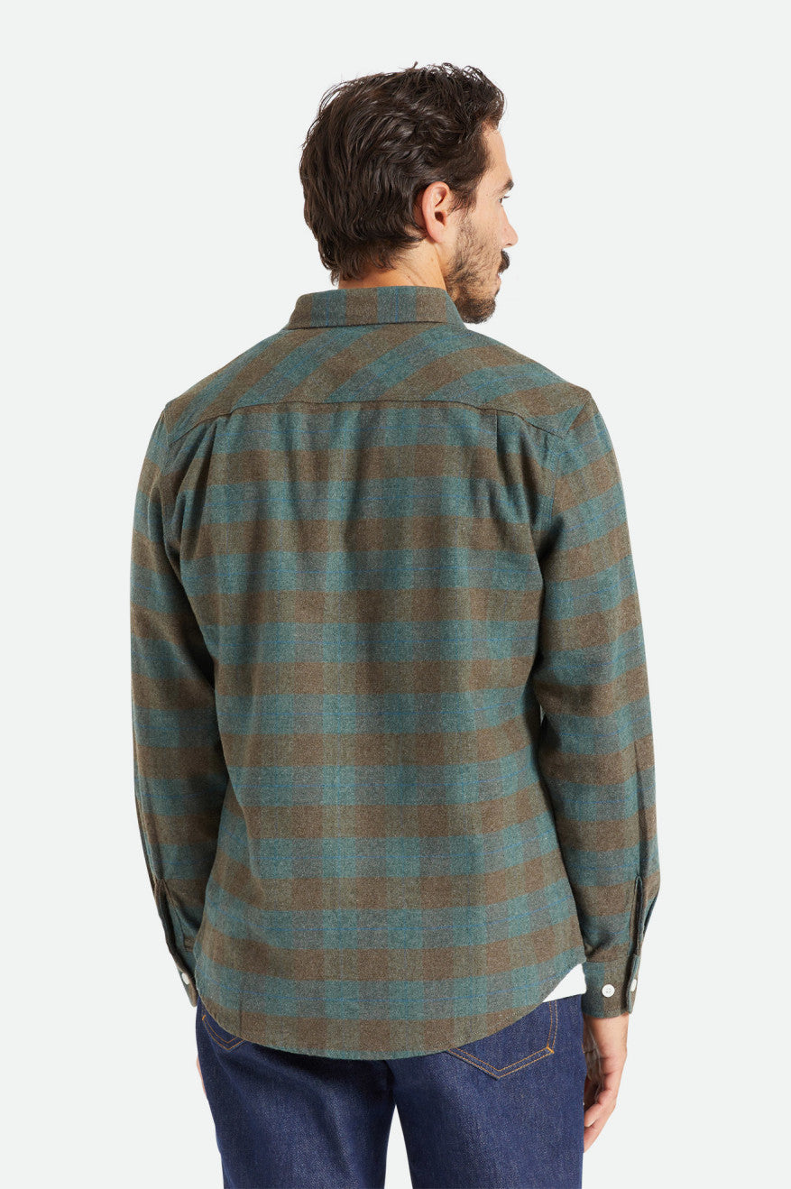 Brixton Bowery L/S Flanell Toppe Herre Blå | 3524PXLBC