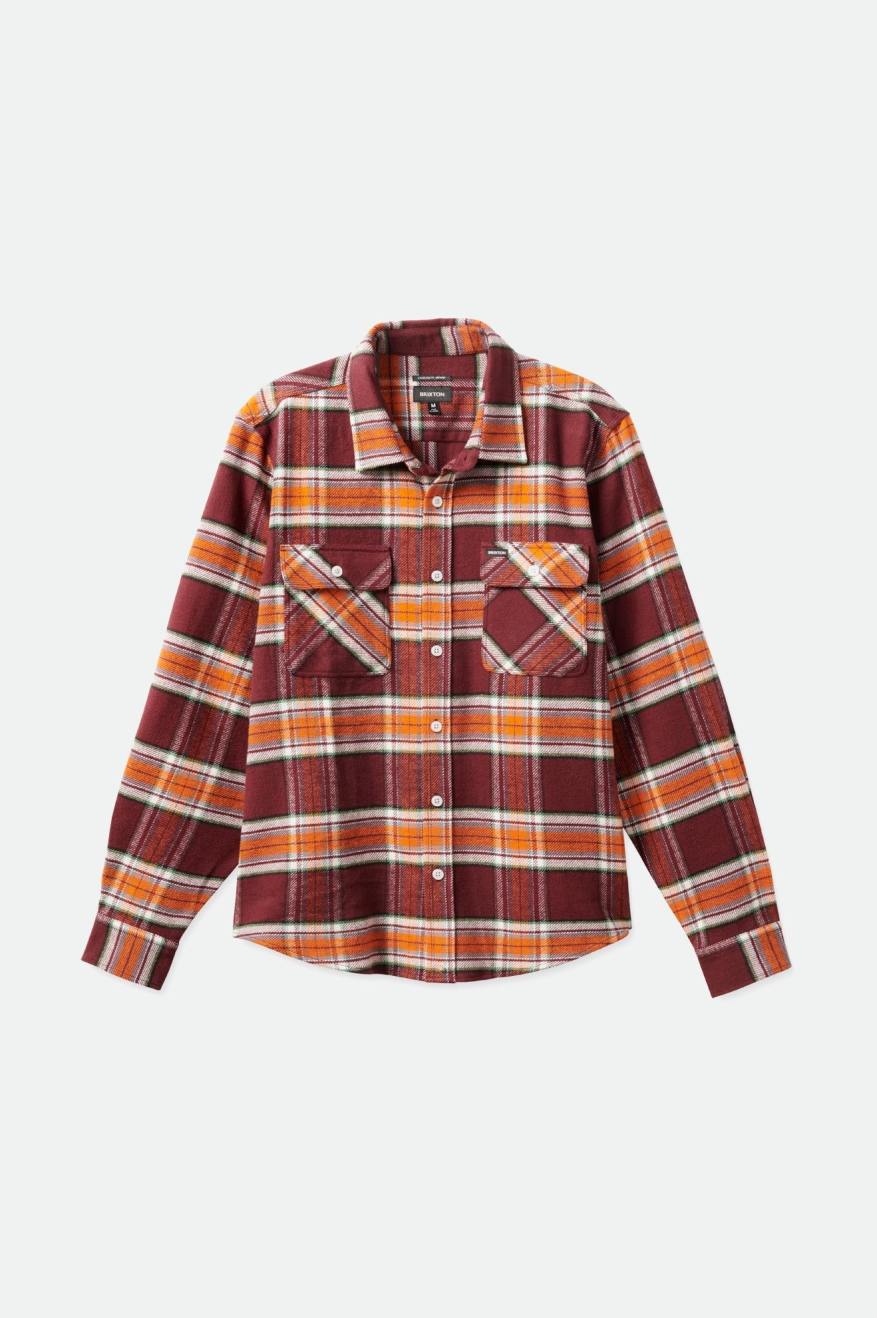 Brixton Bowery L/S Flanell Toppe Herre Orange | 1425ESPCK