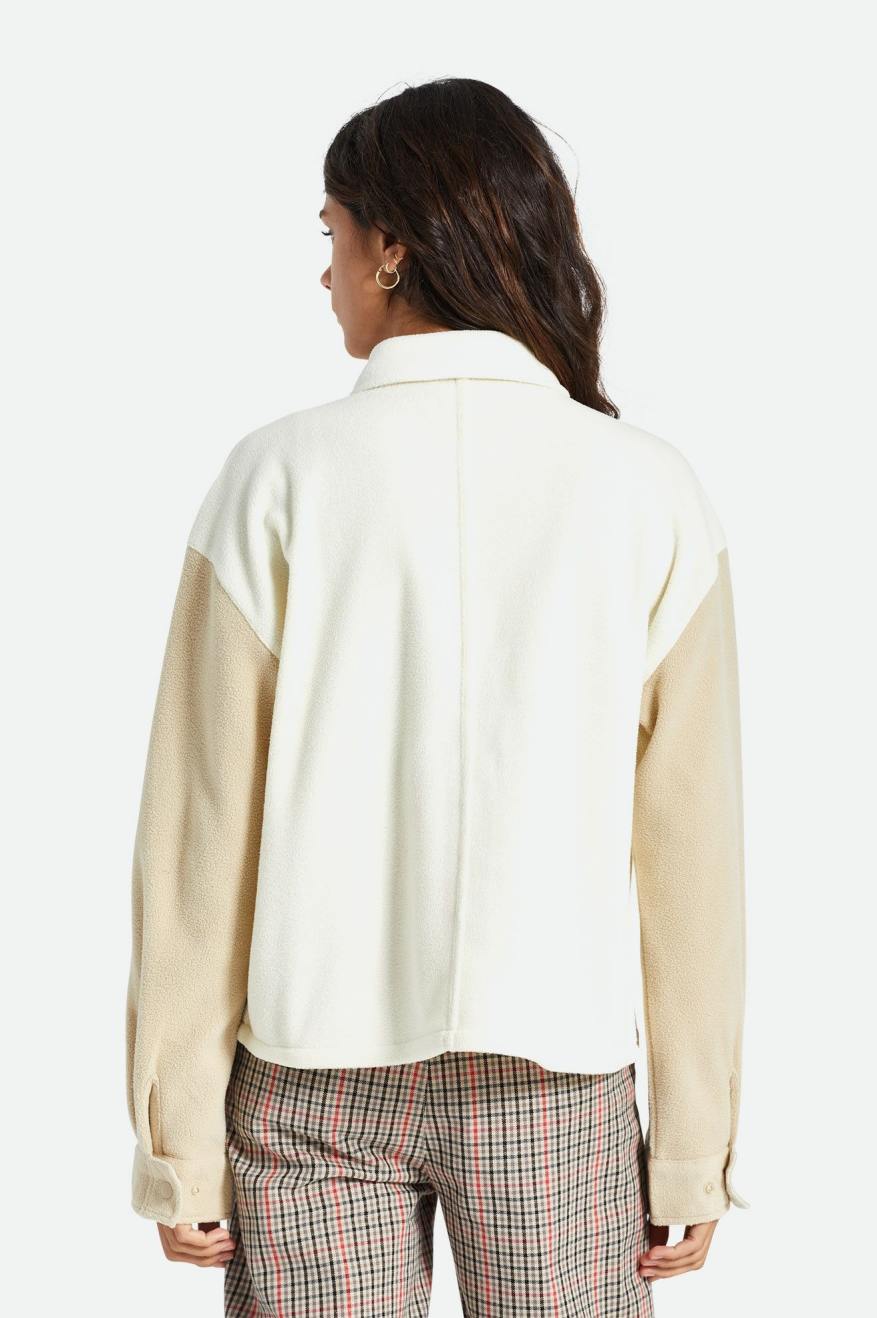 Brixton Bowery Women L/S Arctic Stretch Fleece Trøjer Dame Lysegul | 8914MWNKY