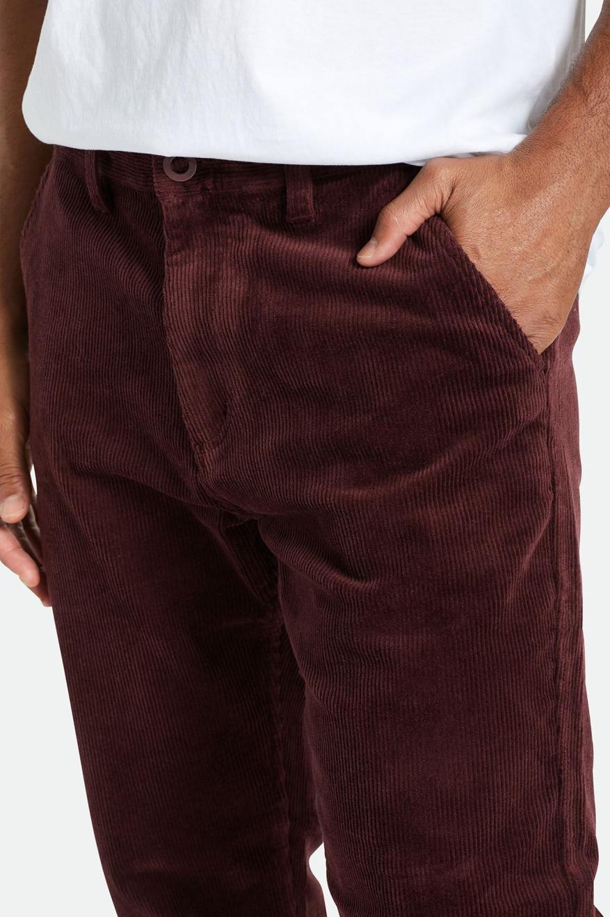 Brixton Choice Chino Regular Bukser Herre Rød | 2975AXNZE