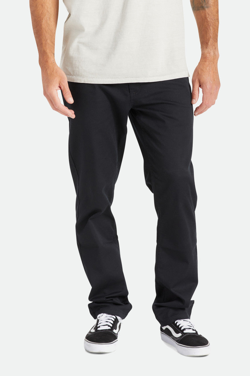 Brixton Choice Chino Regular Bukser Herre Sort | 5926SJEHZ