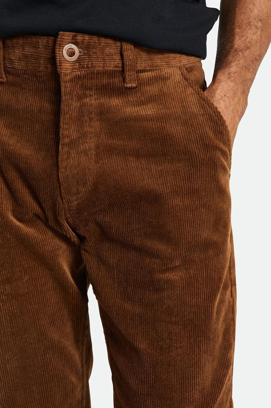 Brixton Choice Chino Regular Bukser Herre Brune | 7314EWDHB