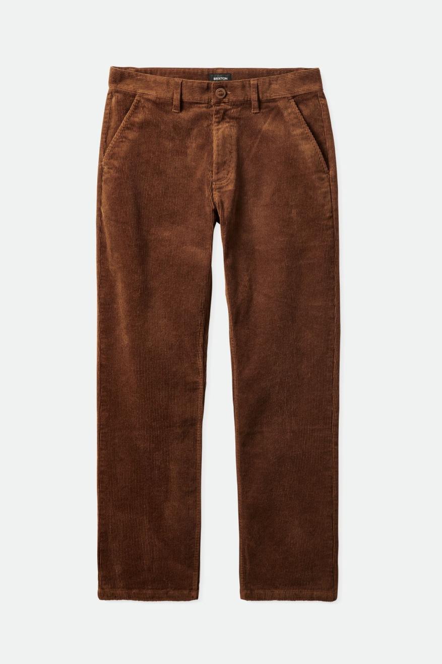 Brixton Choice Chino Regular Bukser Herre Brune | 7314EWDHB