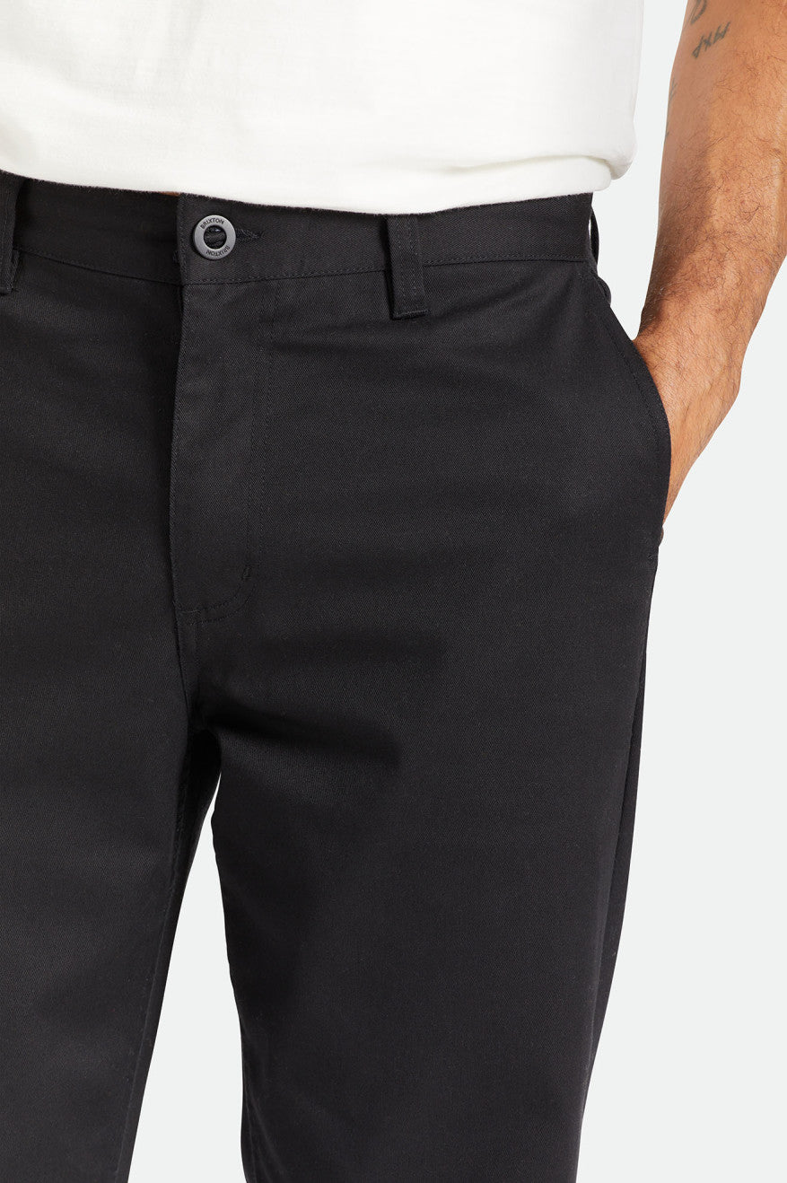 Brixton Choice Chino Relaxed Bukser Herre Sort | 1569XTMIK