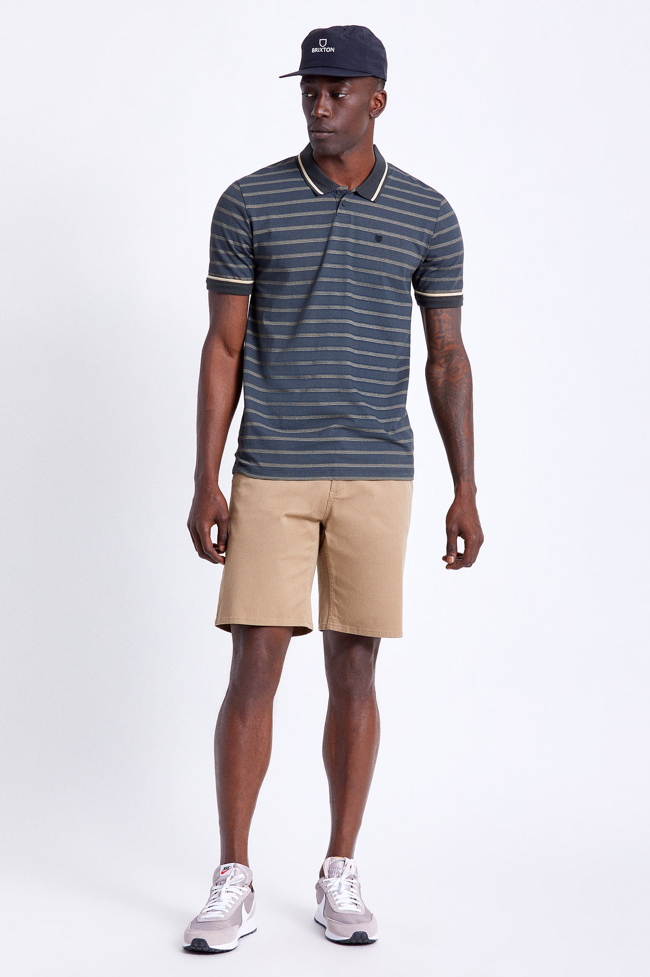 Brixton Choice Chino Shorts Herre Khaki | 8793ZOCBF