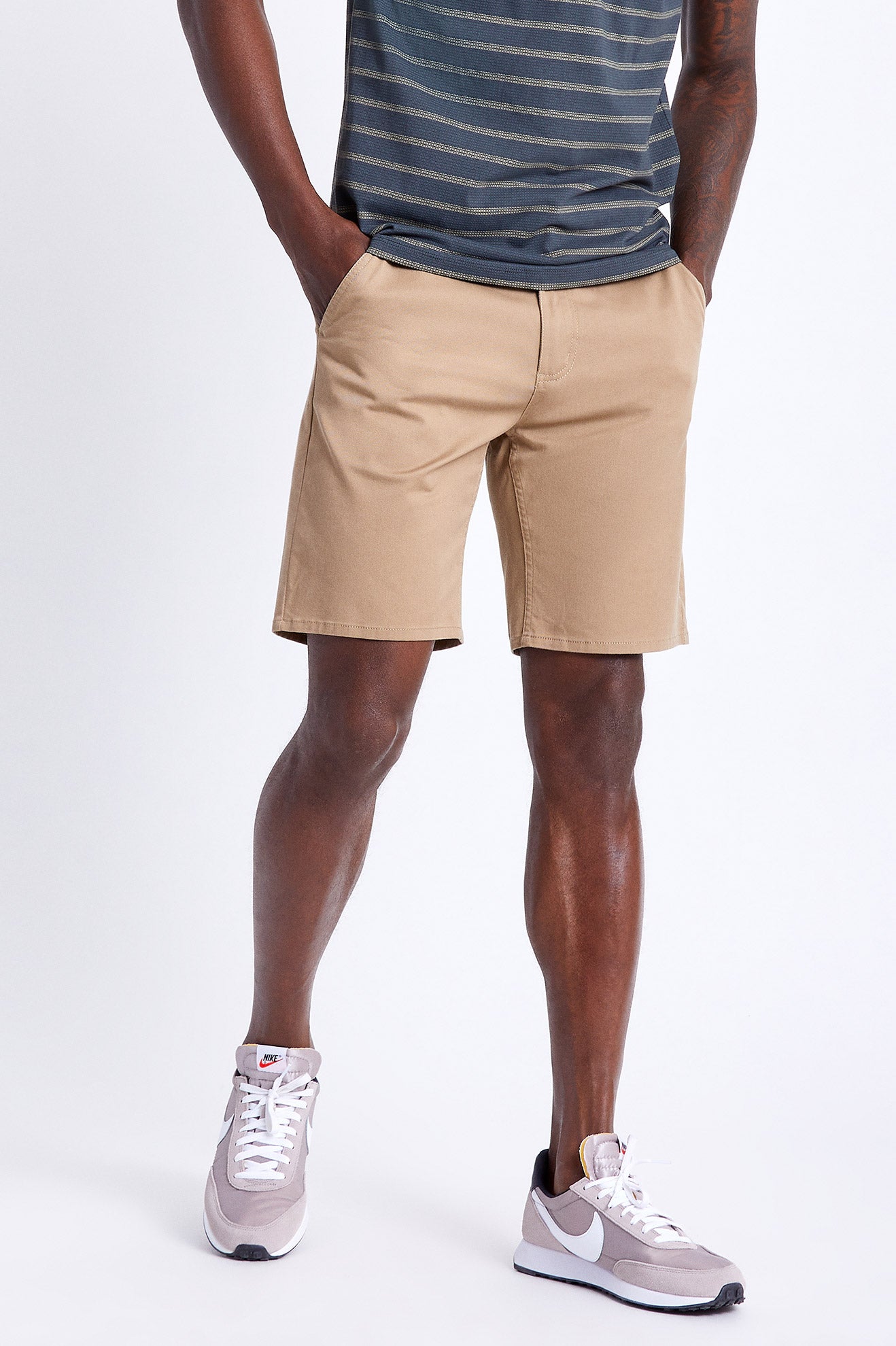 Brixton Choice Chino Shorts Herre Khaki | 8793ZOCBF