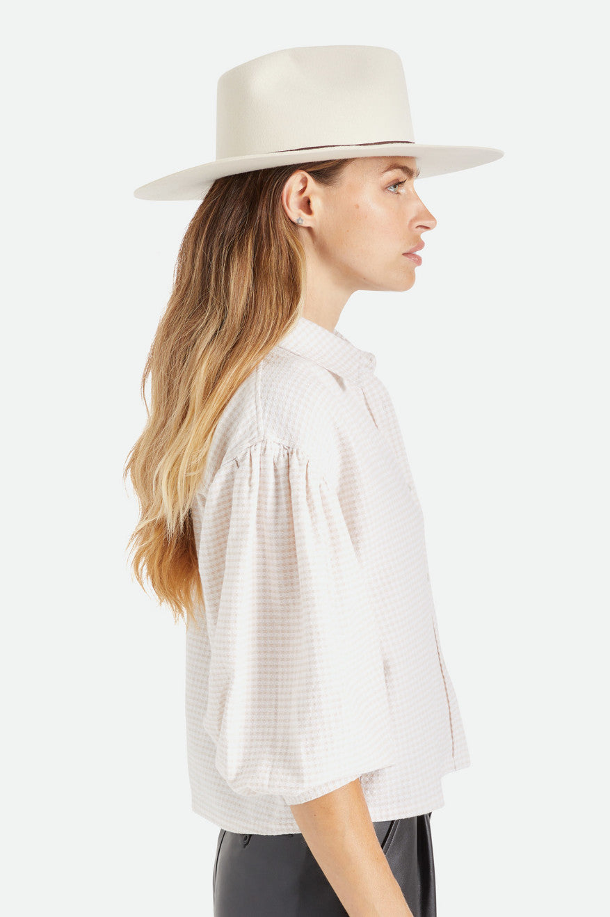 Brixton Cohen Cowboy Hat Dame Hvide | 5864GUZDJ