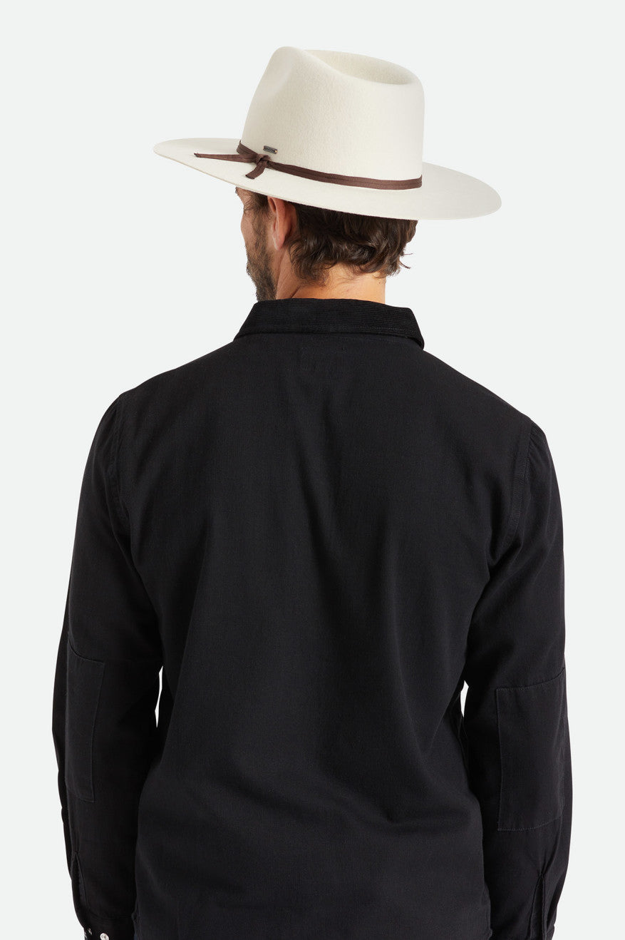 Brixton Cohen Cowboy Hat Dame Hvide | 5864GUZDJ