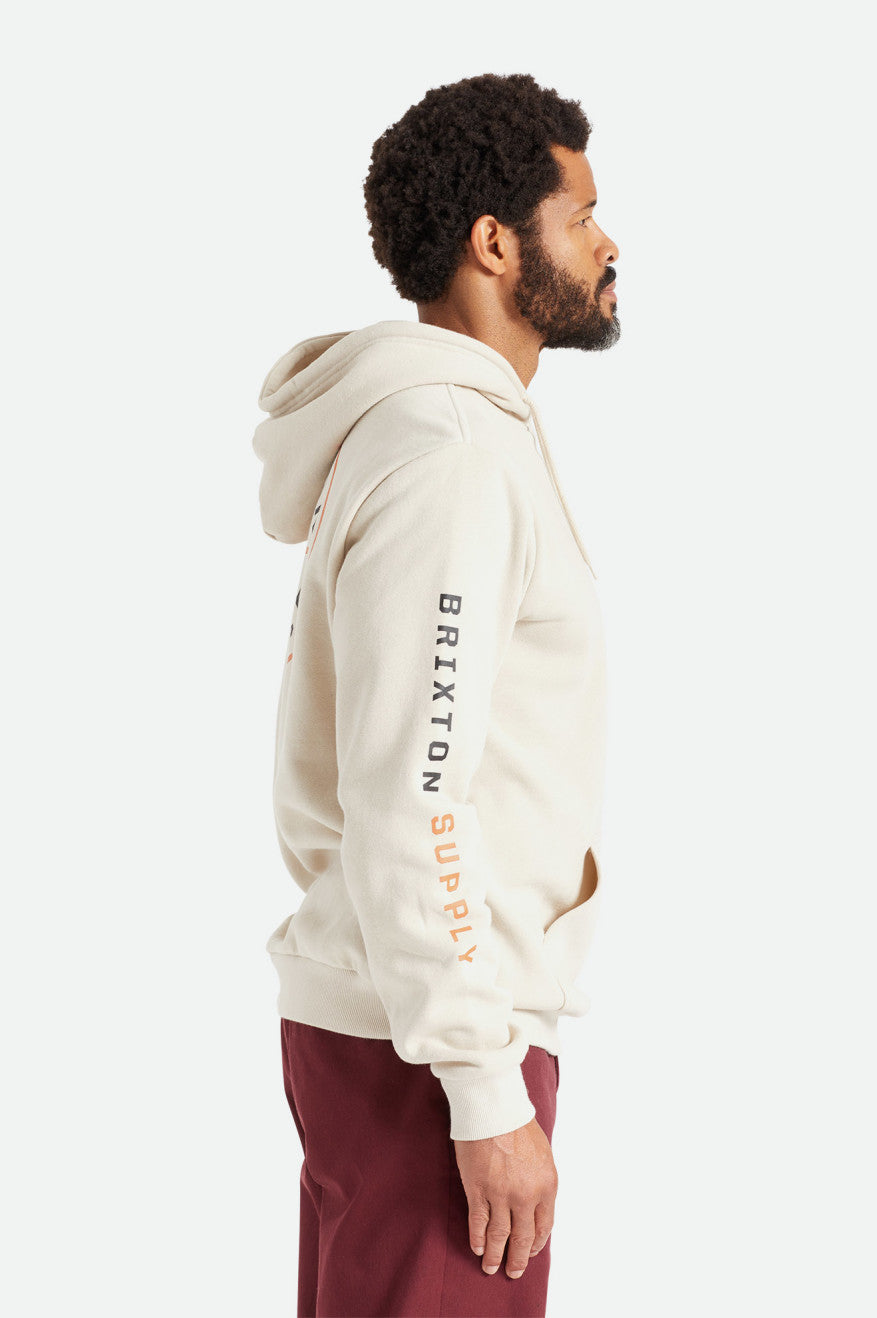 Brixton Crest Hættetrøje Herre Beige Orange Sort | 3549LVDPC