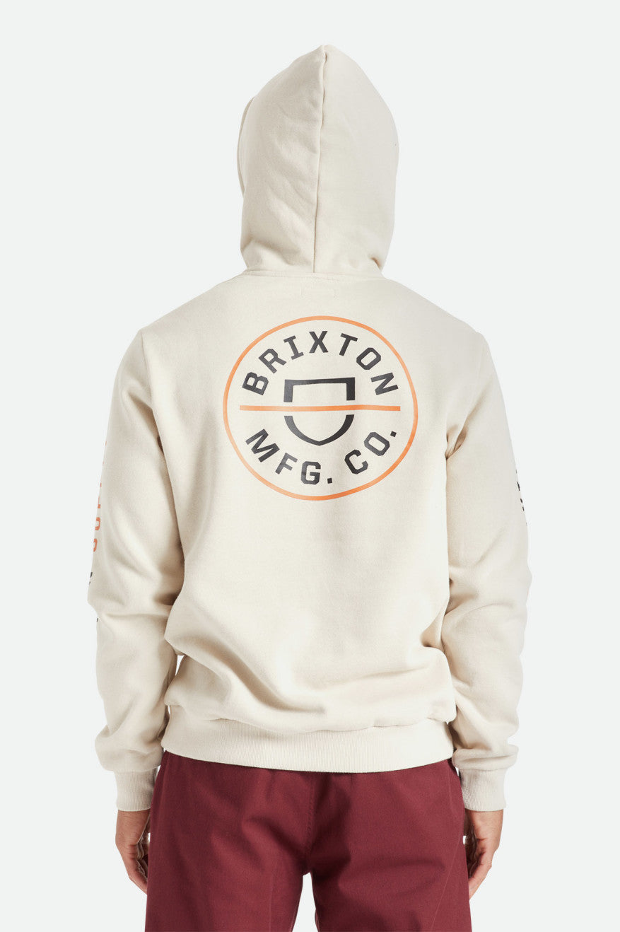 Brixton Crest Hættetrøje Herre Beige Orange Sort | 3549LVDPC