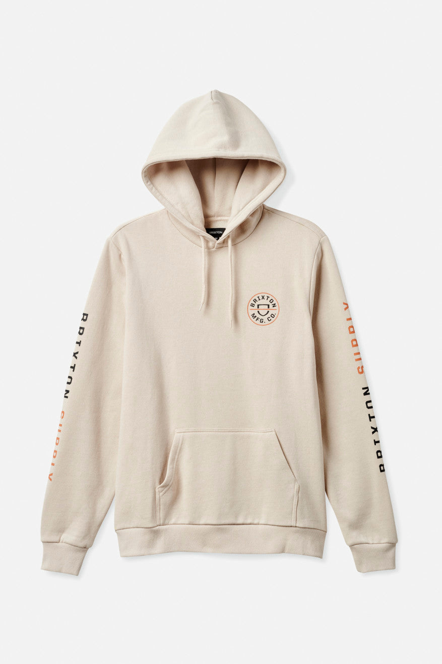 Brixton Crest Hættetrøje Herre Beige Orange Sort | 3549LVDPC