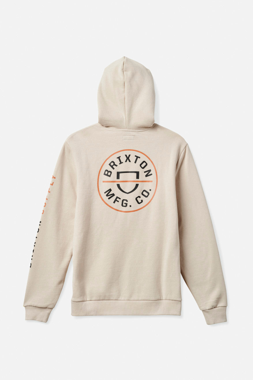 Brixton Crest Hættetrøje Herre Beige Orange Sort | 3549LVDPC