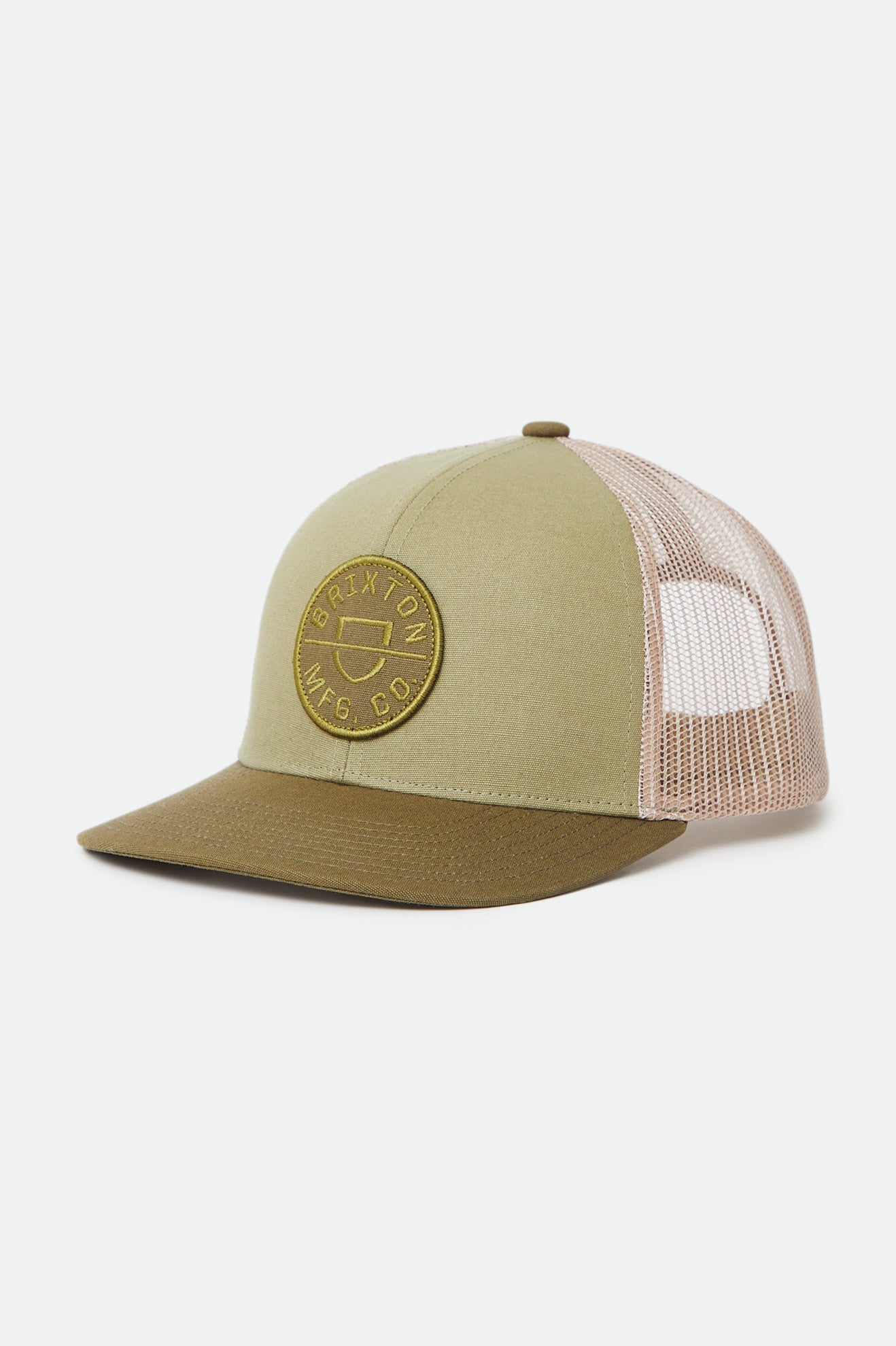 Brixton Crest NetPlus MP Mesh Cap Kasketter Herre Olivengrøn | 8629HVCUS