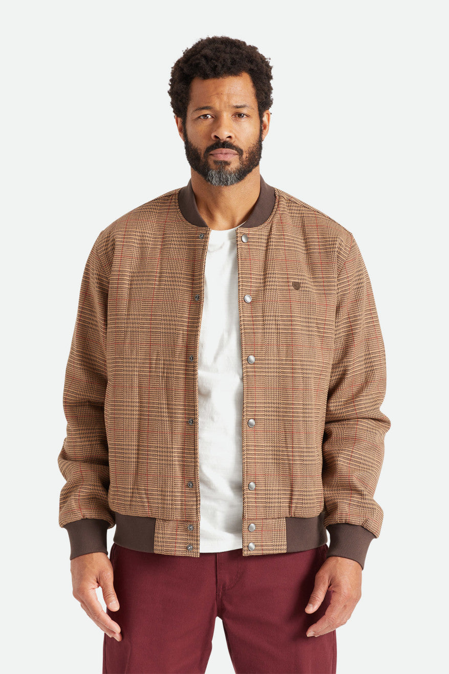 Brixton Dillinger Bomber Jakke Herre Brune | 7368IDGOP