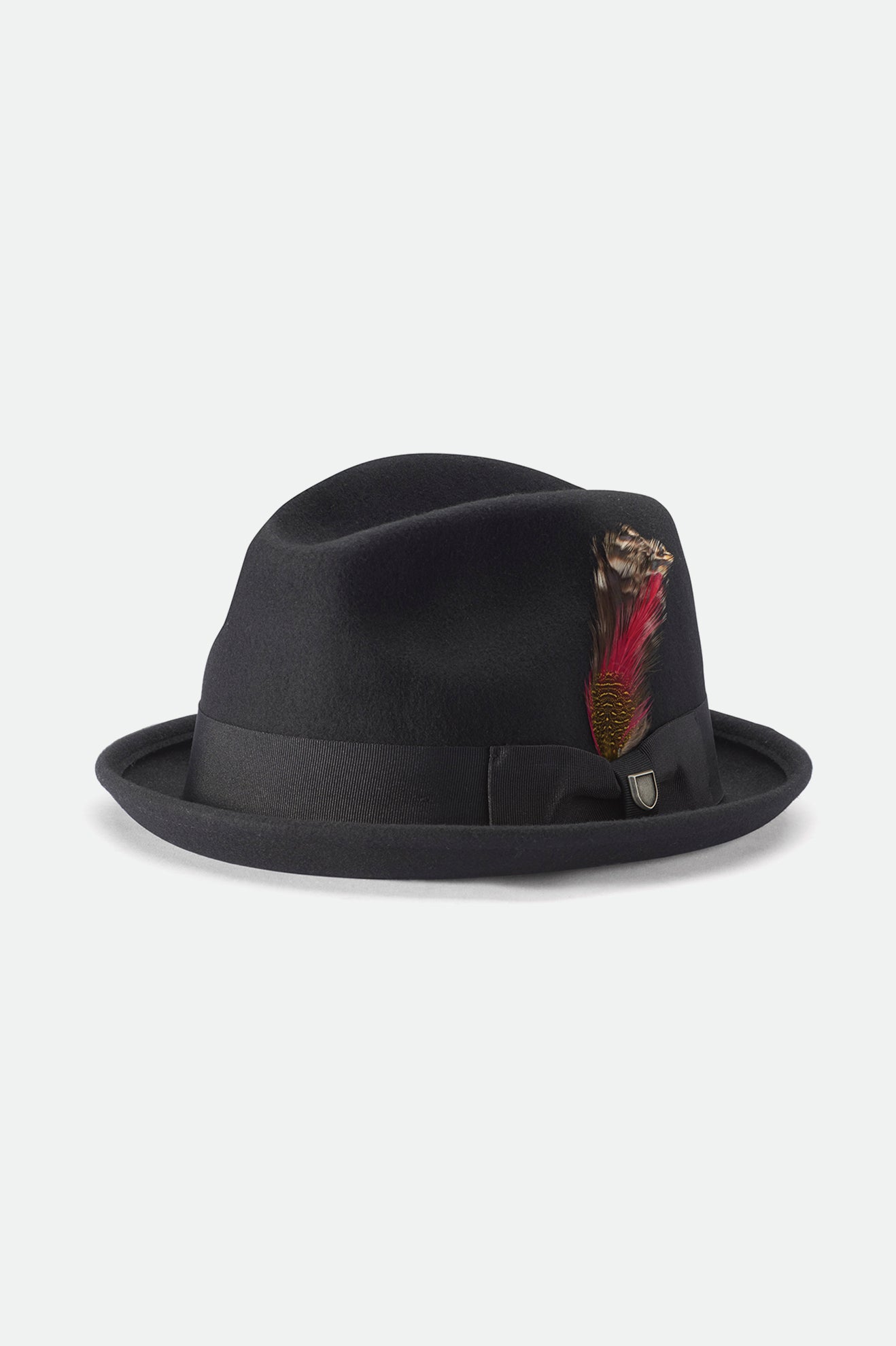 Brixton Gain Fedoras Herre Sort | 4156DRFUQ