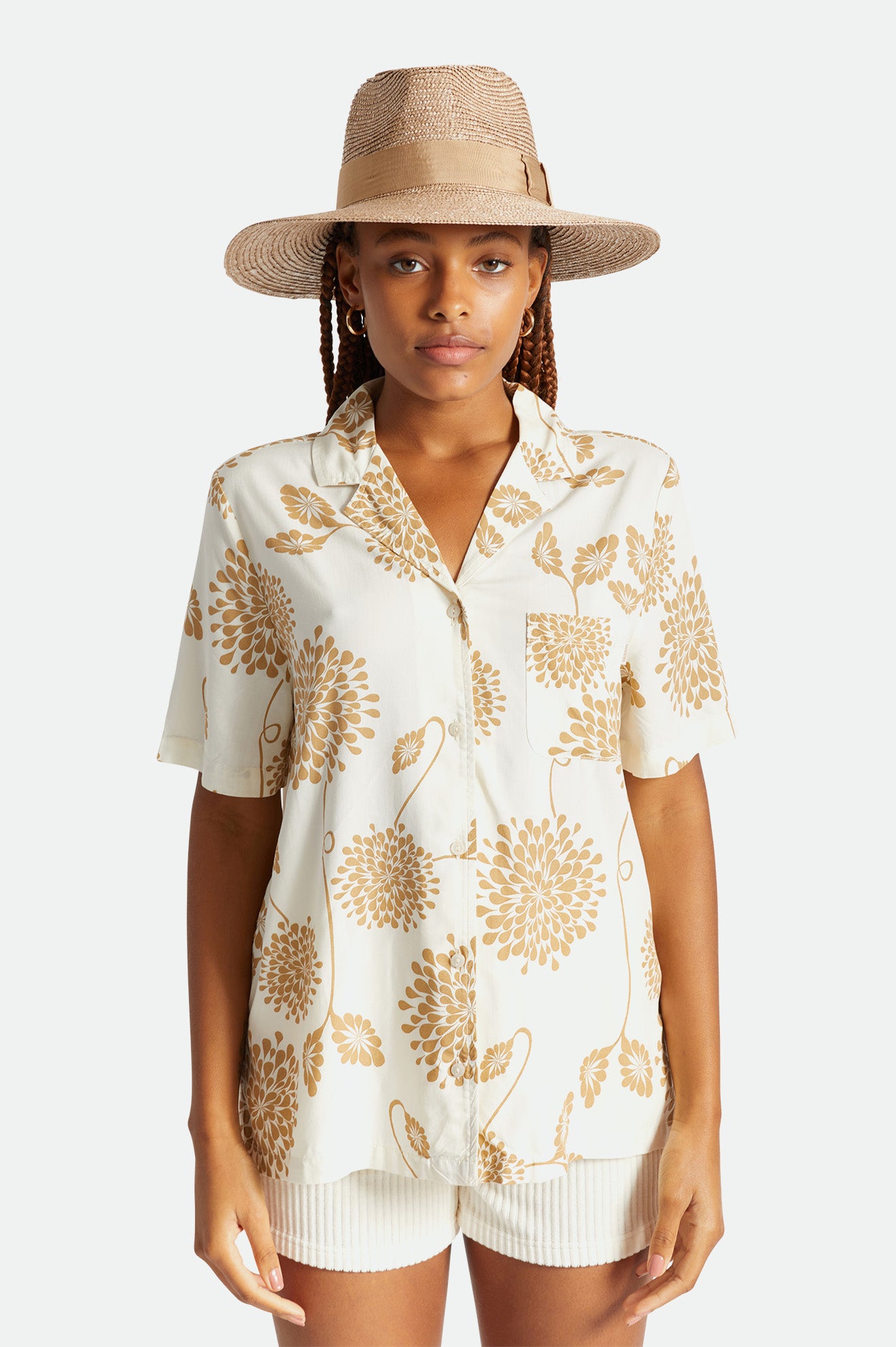 Brixton Janae Sun Hat Hat Dame Beige | 8476RVAOP