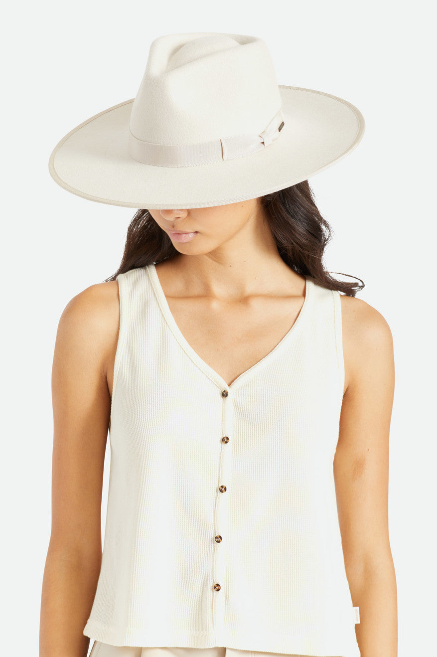 Brixton Jo Rancher Hat Hat Dame Hvide | 8561YKSAR