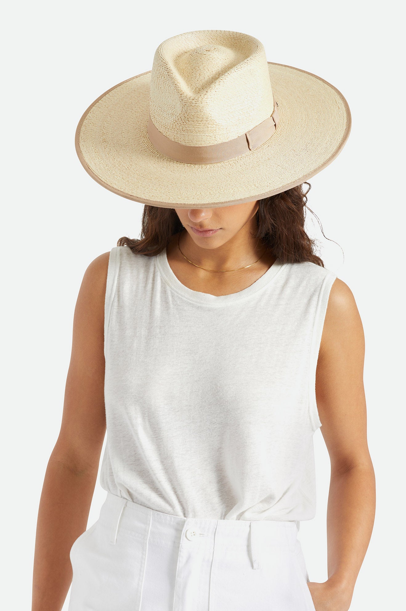 Brixton Jo Rancher Stråhatte Dame Beige | 1258HMWBJ