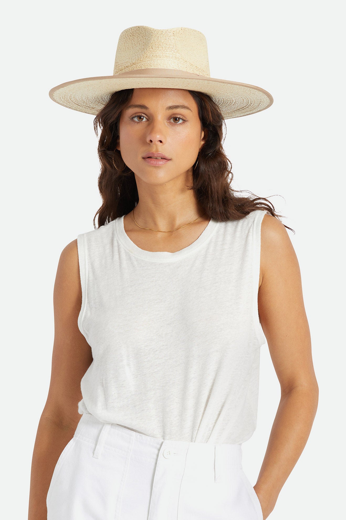 Brixton Jo Straw Rancher Hat Hat Dame Beige | 4186ZUVFR