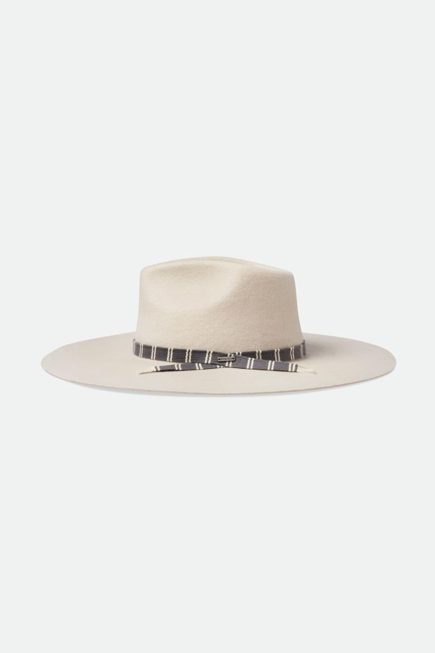 Brixton Leigh Felt Fedora Fedoras Dame Hvide | 1893ATZKY