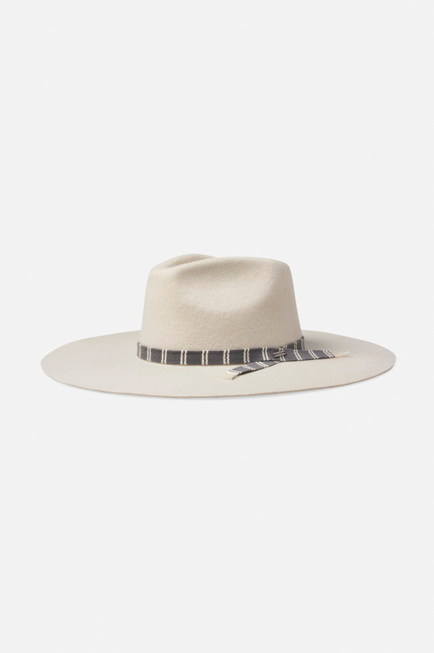 Brixton Leigh Felt Fedora Fedoras Dame Hvide | 1893ATZKY