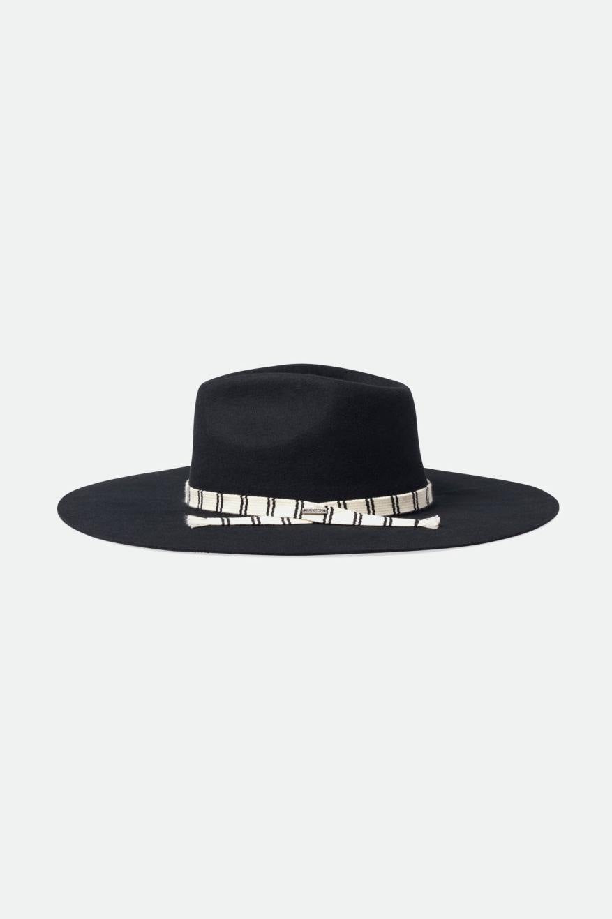 Brixton Leigh Felt Fedora Fedoras Dame Sort | 4962BIVLR