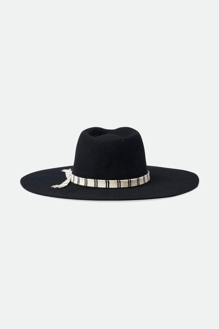 Brixton Leigh Felt Fedora Fedoras Dame Sort | 4962BIVLR